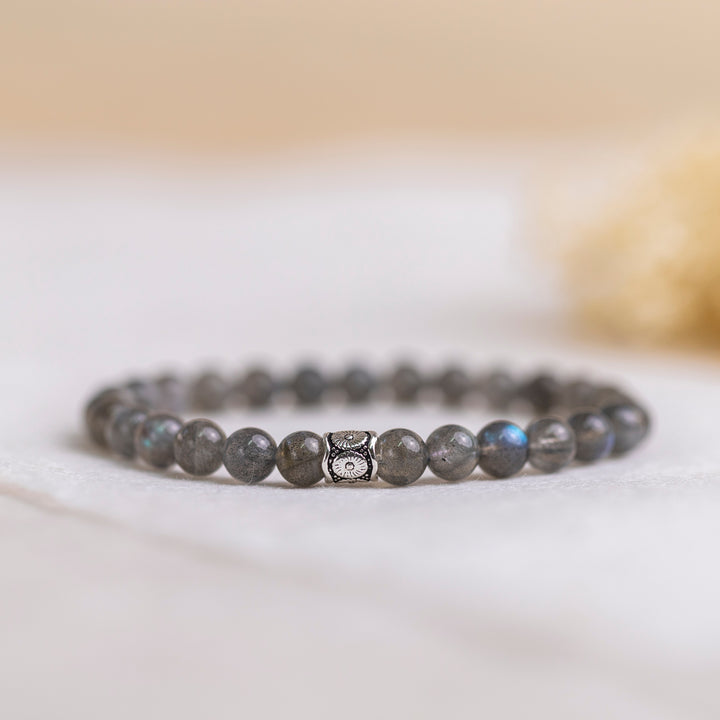 Labradorite Bracelet 6mm - Ethereal Bloom - Djuna Studios
