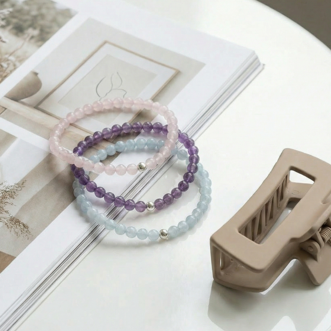 Calm & Tranquility Gemstone Bracelet Set