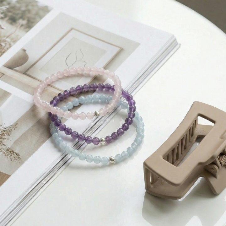 Calm & Tranquility Gemstone Bracelet Set