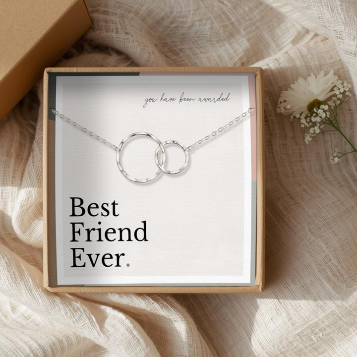 Forever Connected Two-Link Necklace - “Best Friend Ever”