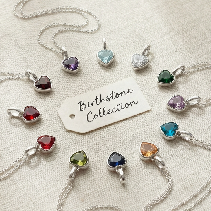 Birth Flower & Birthstone Necklace