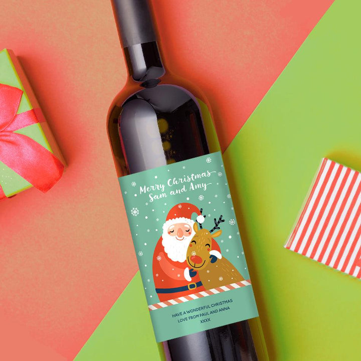 Christmas Wine Gifts - Santa and Rudolph