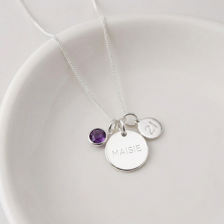 Personalised Milestone Birthday Necklace