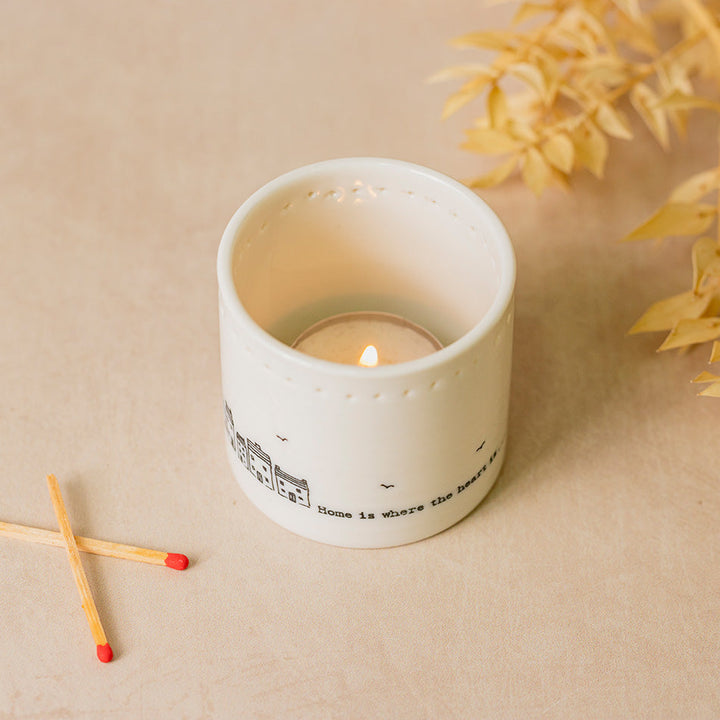 Home Is Where the Heart Is Tealight Holder - New Home Gift