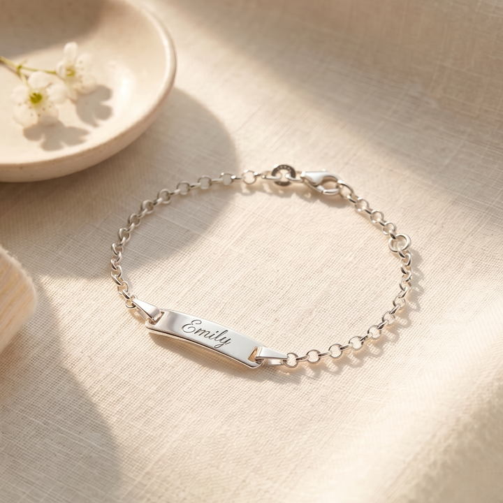 Sterling Silver Engravable ID Bracelet