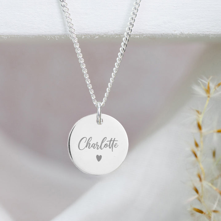 Personalised Name Necklace Sterling Silver