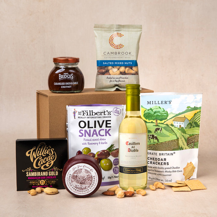 Classic Cheese & White Wine Hamper