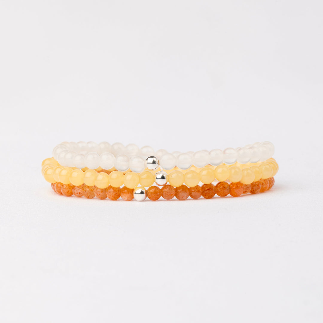 Joy and Positivity Bracelet Set - Djuna Studios