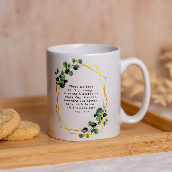 Personalised Memorial Remembrance Mug: Embraced by Love